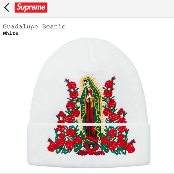 supreme guadalupe beanie